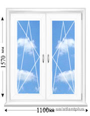 Купить окно VEKA на кухню 1100*1570